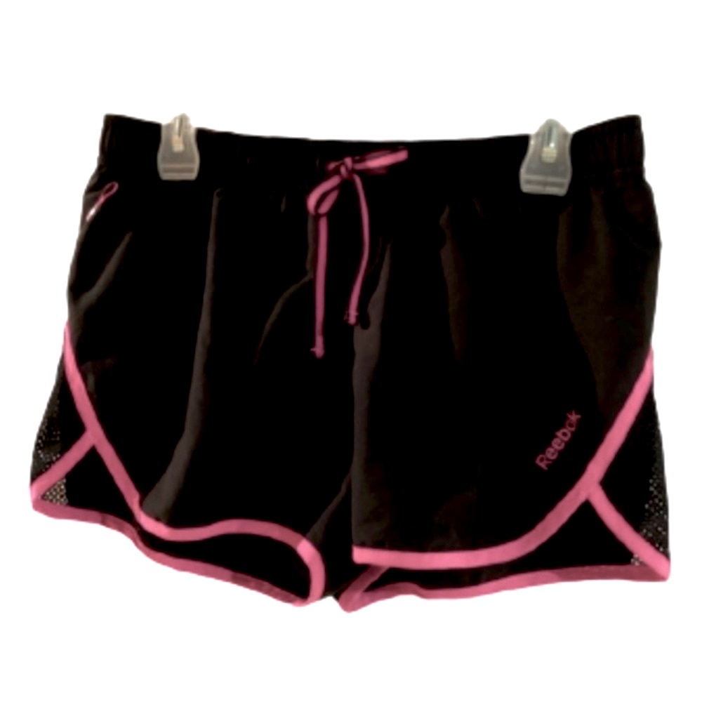 REEBOK PlayDry Black & Pink Running Shorts!   Size S